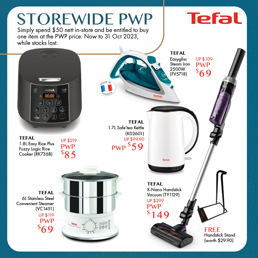 Storewide PWP with Tefal