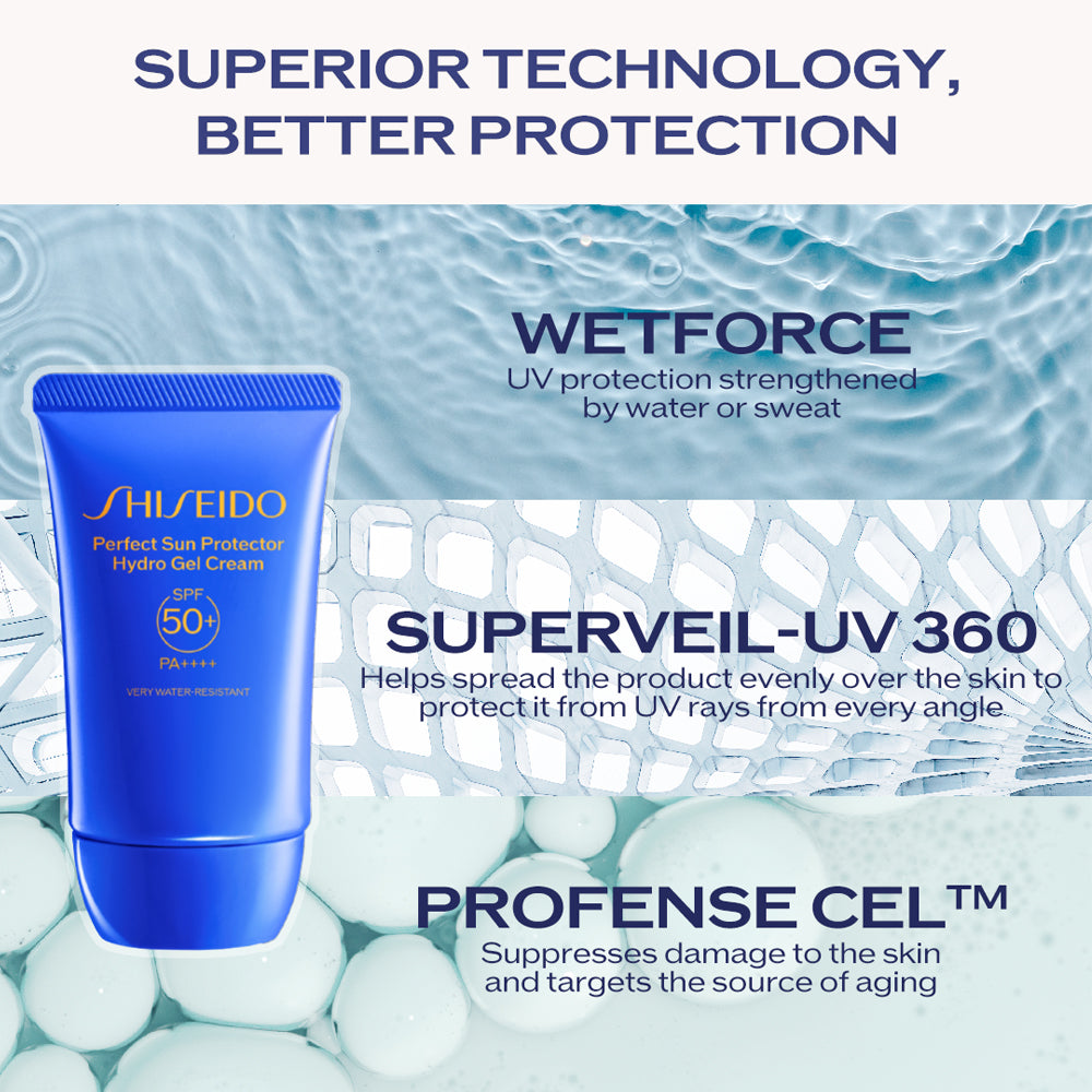 SHISEIDO Global SunCare Perfect Sun Protector Hydro Gel Cream 50ml