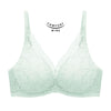 Triumph Body Make Up Illusion Lace Wired Push Up Deep V Bra Forest Frost