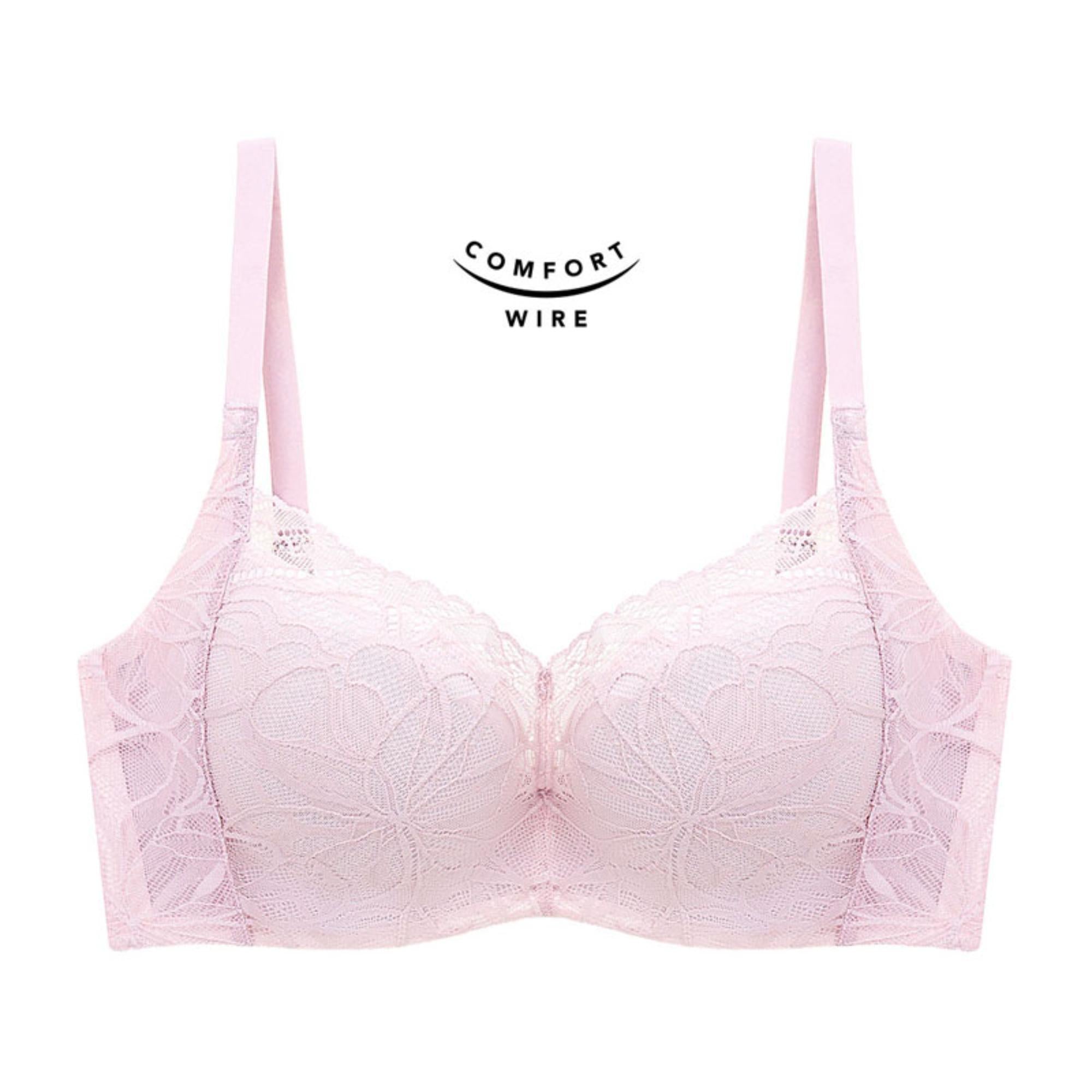 Triumph Body Make Up Illusion Lace Wired Half Cup Padded Bra Perola