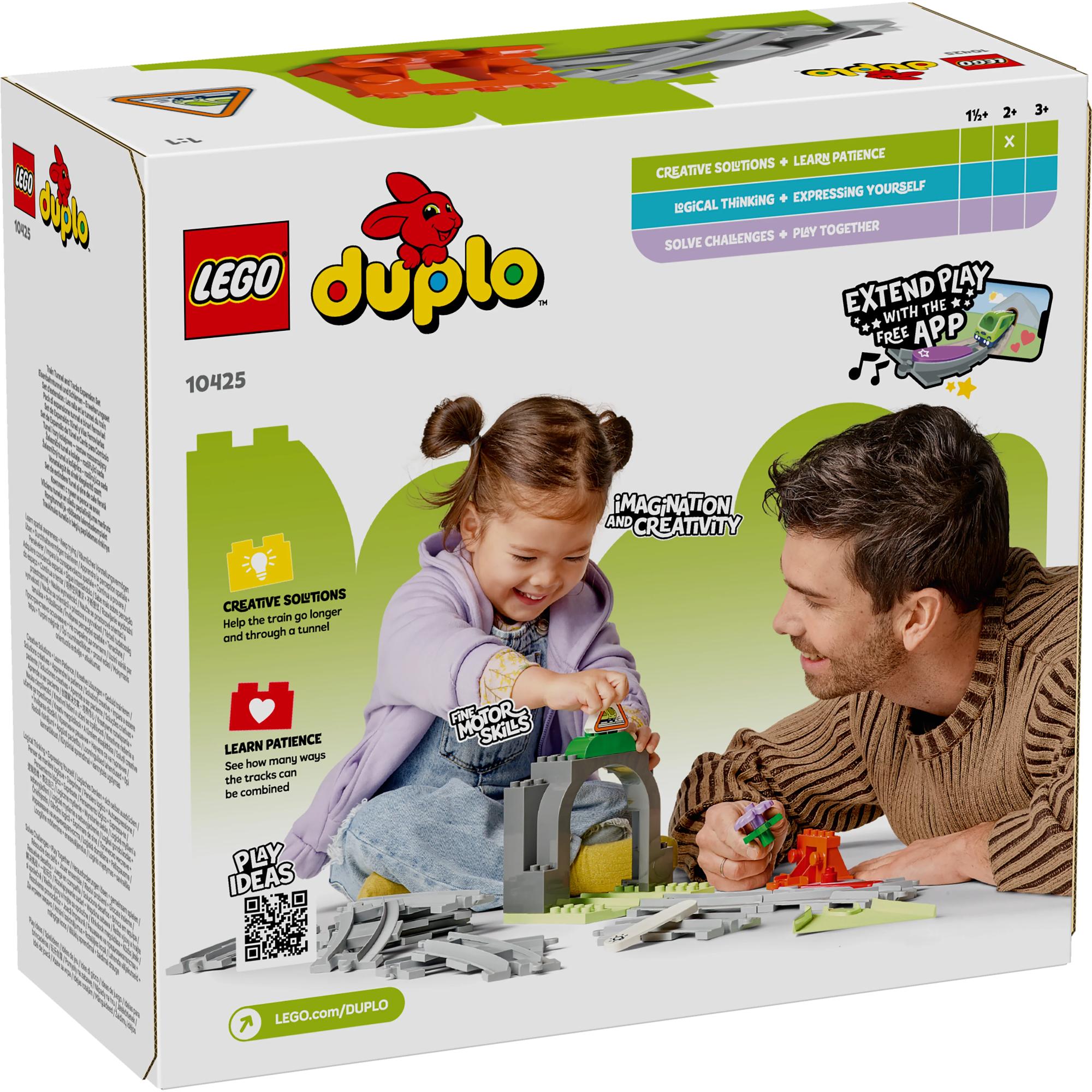 LEGO DUPLO Town: Train Tunnel and Tracks Expansion Set (10425)