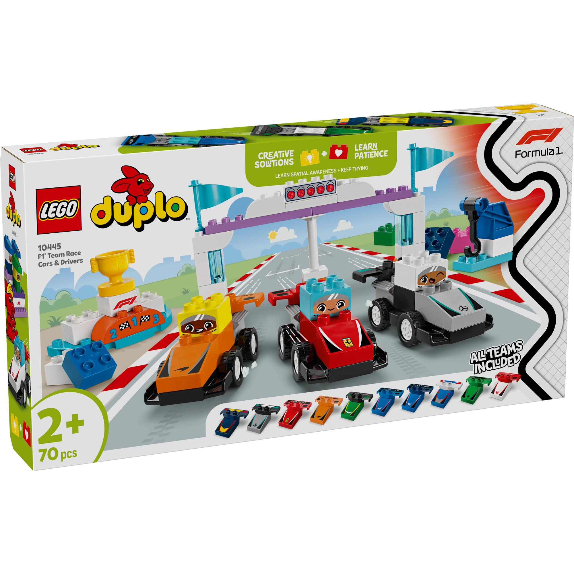 LEGO DUPLO Town: F1® Team Race Cars & Drivers (10445)