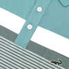 Crocodile Short-Sleeved Polo - Green Grey