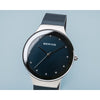 Bering Classic 34mm Ladies Blue Mesh Analog