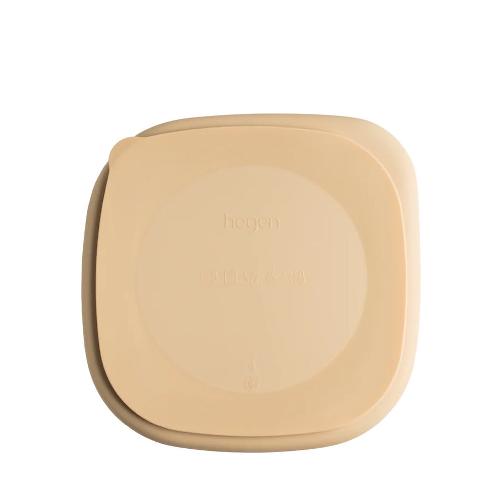 Hegen Divided Suction Plate Silicone - Taupe