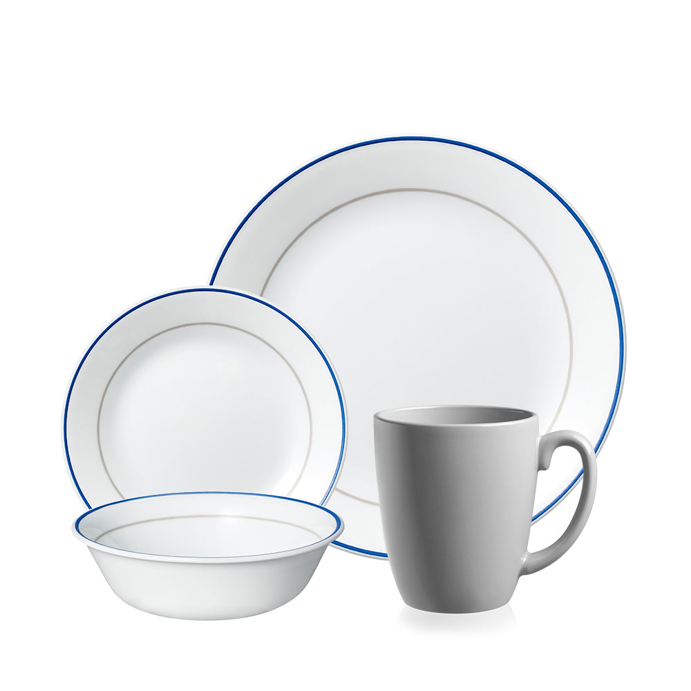 CORELLE 16pc Dinner Set Double Ring OG Singapore