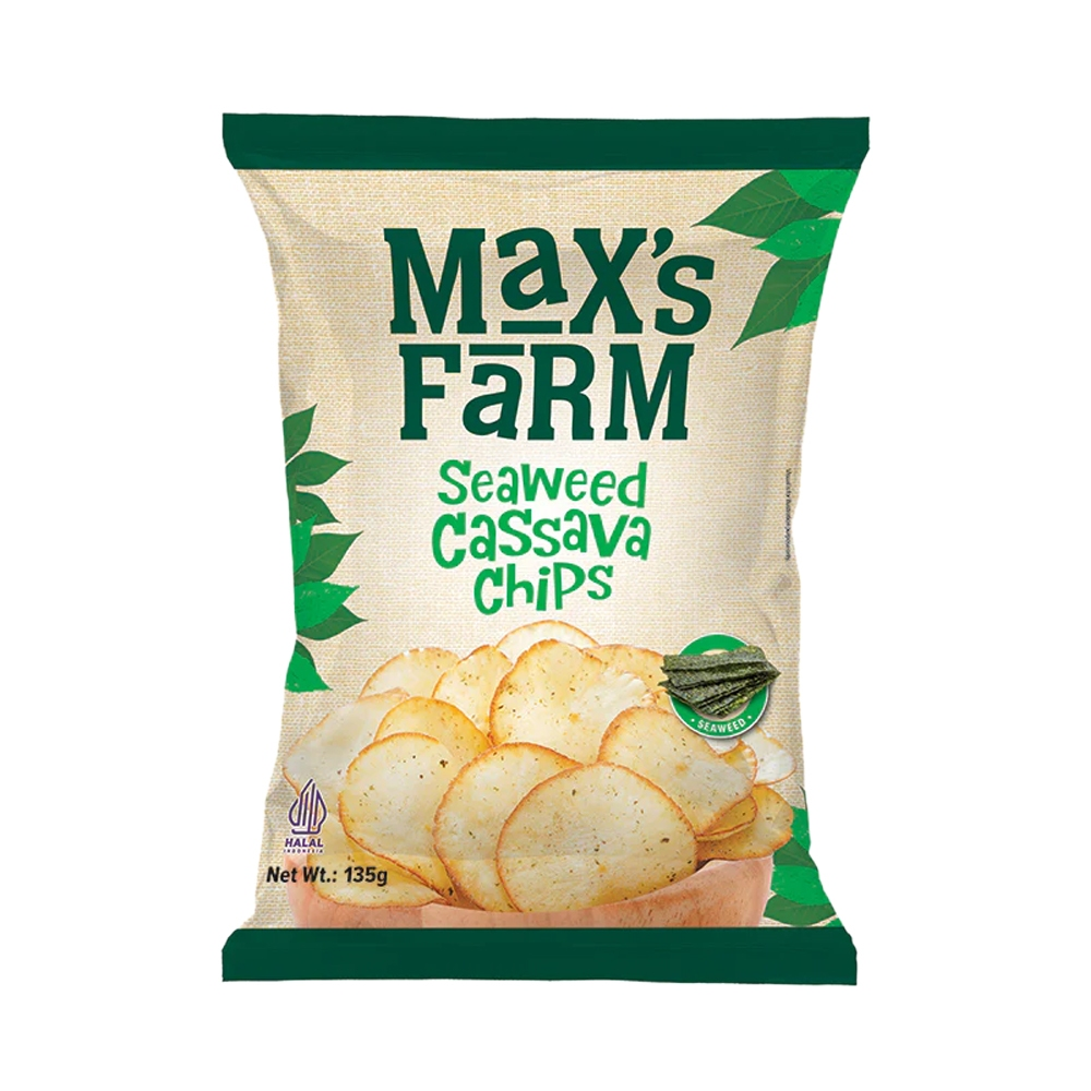 Max's Farm Cassava Chips Original / Spicy / Seaweed x 10 Packs - Carton Sale