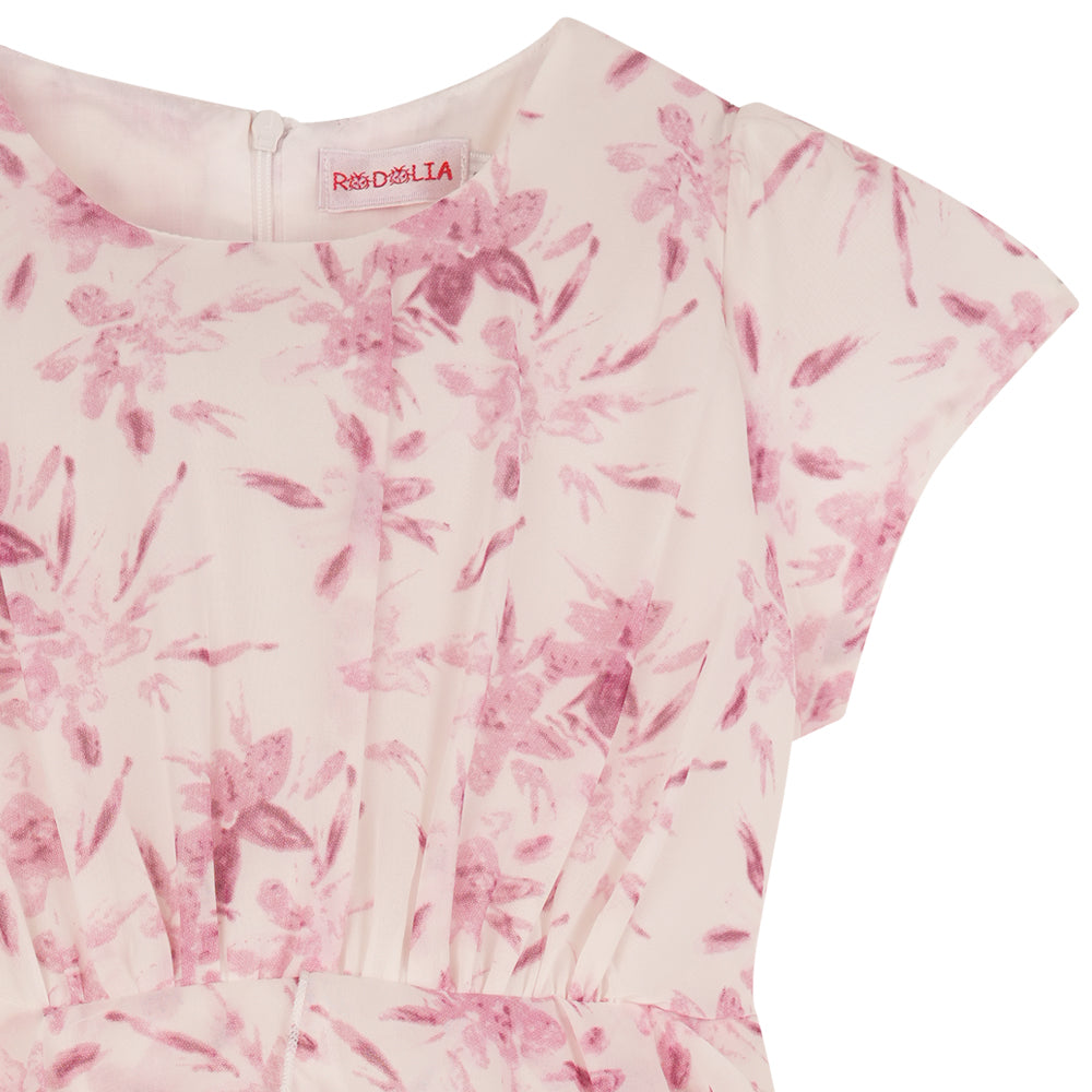 Rodolia Lined Voile 3/4 Length Dress - Floral