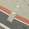 Crocodile Short-Sleeved Polo - Grey