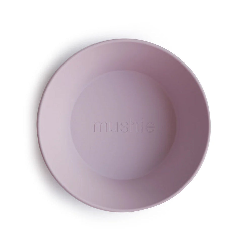 mushie Round Dinner Bowl Set of 2 - Soft Lilac