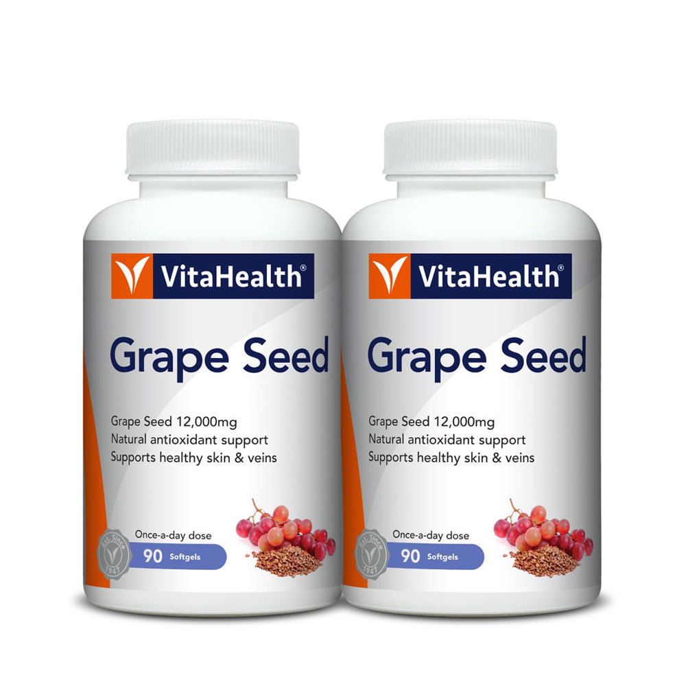 VitaHealth® Grape Seed 90 Softgels (Twin Pack)