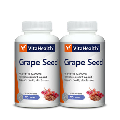VitaHealth® Grape Seed 90 Softgels (Twin Pack)
