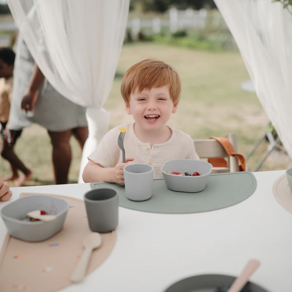 mushie Dinnerware Cup Set of 2 - Powder Blue