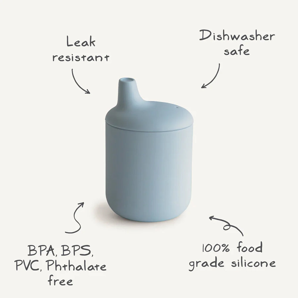 mushie Silicone Sippy Cup - Natural