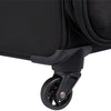 Delsey Paris Securitech Vanguard DY40038 76cm 4 Double Wheels Expandable Cabin Soft Trolley Case Luggage - Black