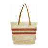 Stone Lodge Woven Straw Shoulder Bag - Beige/Red