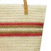 Stone Lodge Woven Straw Shoulder Bag - Beige/Red
