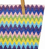 Stone Lodge Woven Straw Shoulder Bag - Pink/Navy