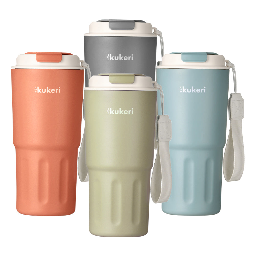 Kukeri 580ml Vacuum Travel Mug - Salmon