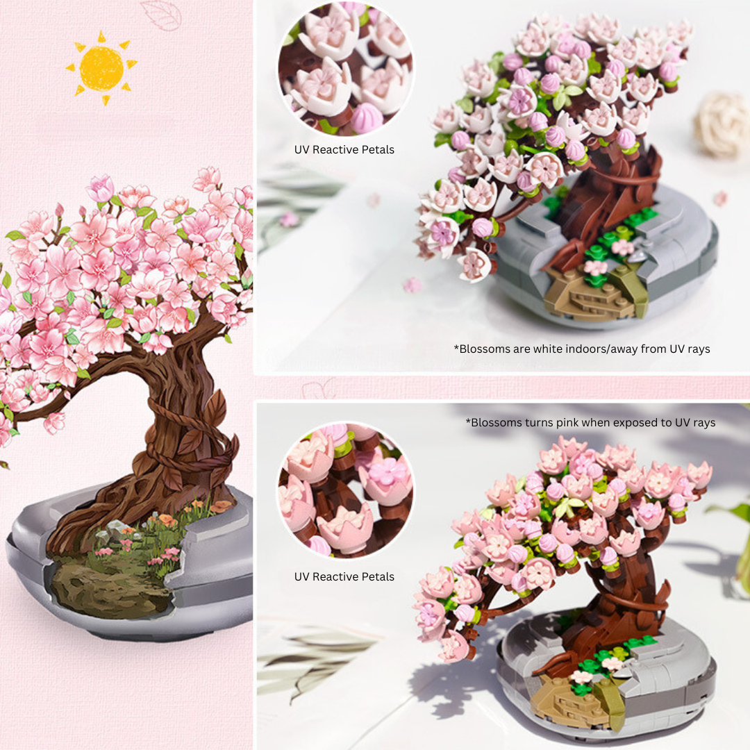 LOZ Eternal Flowers Mini Building Block 1661 - Sakura UV Reactive
