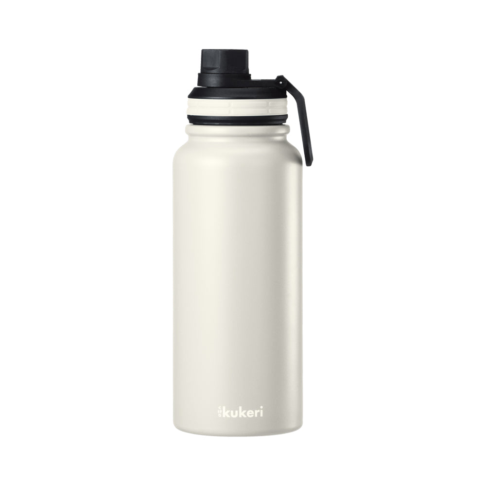 Kukeri 800ml Vacuum Sport Bottle - Ivory