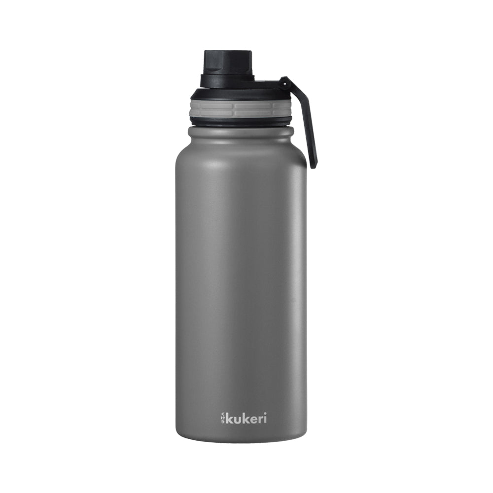Kukeri 800ml Vacuum Sport Bottle - Slate Grey