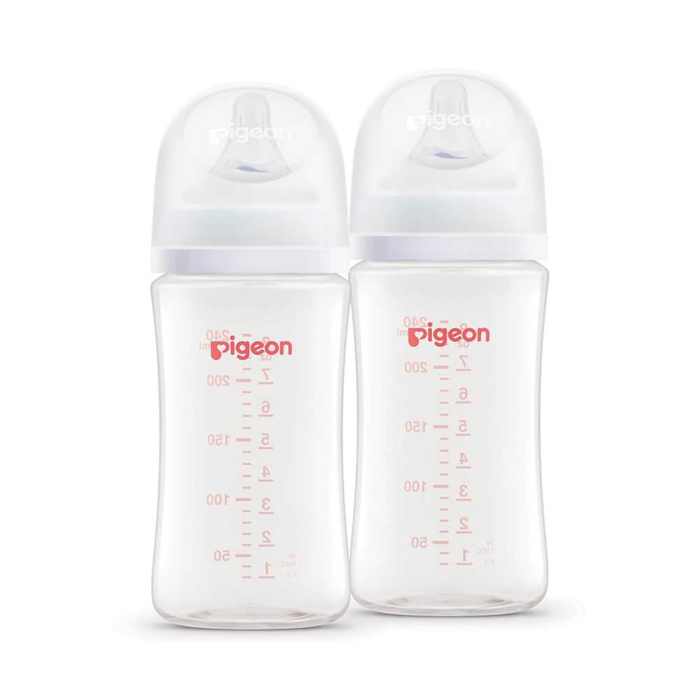 Pigeon Softouch Bpp Nursing Bottle PP 240ML Logo Twin Pack