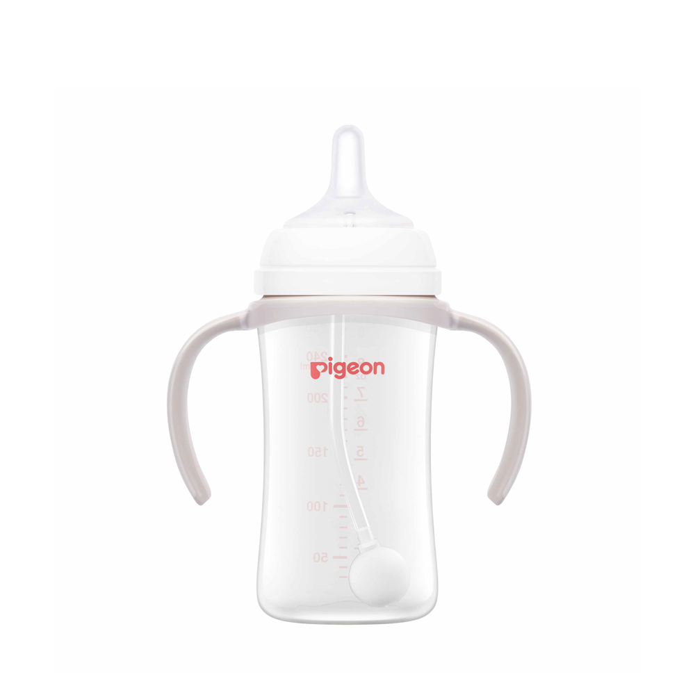 Pigeon Softouch Bpp Step-Up Straw Bottle set PP 240ML