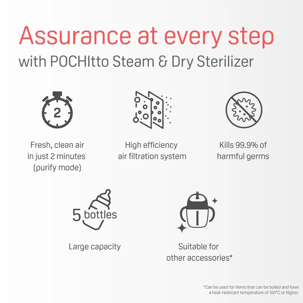 Pigeon Pochitto Steam & Dry Sterilizer