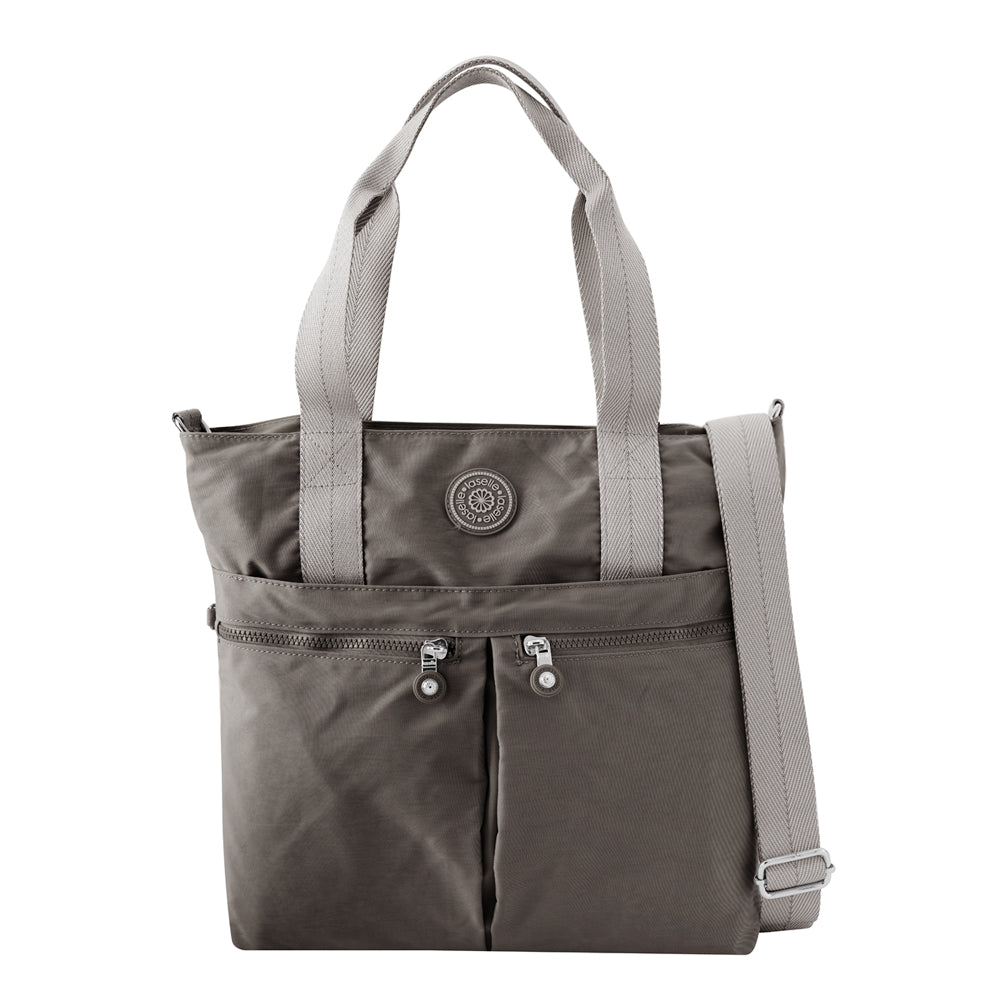 Laselle Lightweight Shopper cum Crossbody Bag - Dark Grey – OG