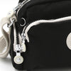 Laselle Lightweight Nylon Sling Bag - Black