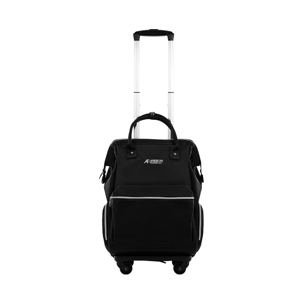 AMERICAN FLYER 20 Backpack with Detachable Trolley Black OG Singapore