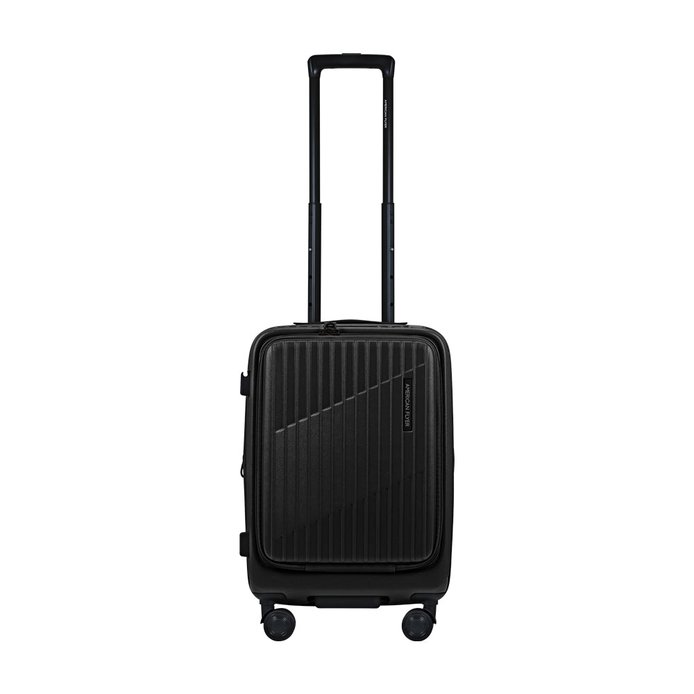 American Flyer 20“ Top Opening Polycarbonate Hardcase Spinner - Black