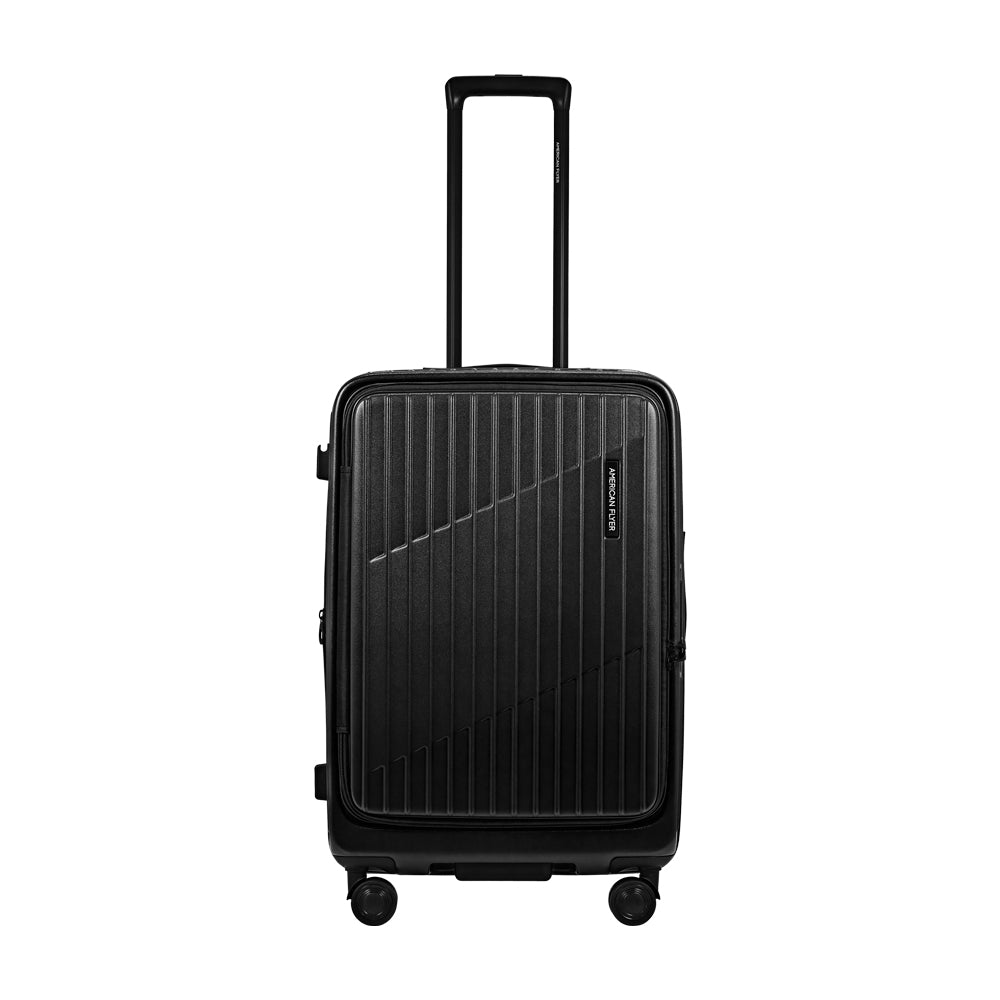 American Flyer 24“ Top Opening Polycarbonate Hardcase Spinner - Black