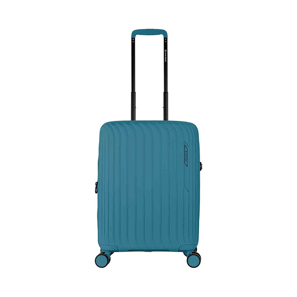 ALAIN DELON AD-1016 20" Hard Case Spinner Luggage - Expandable, Anti-Theft Zipper, TSA Lock - Blue
