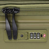 ALAIN DELON AD-1016 20" Hard Case Spinner Luggage - Expandable, Anti-Theft Zipper, TSA Lock - Green