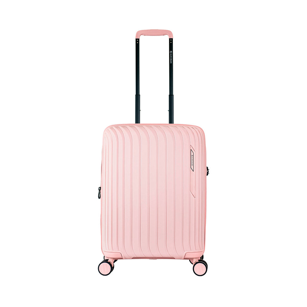 ALAIN DELON AD-1016 20" Hard Case Spinner Luggage - Expandable, Anti-Theft Zipper, TSA Lock - Pink