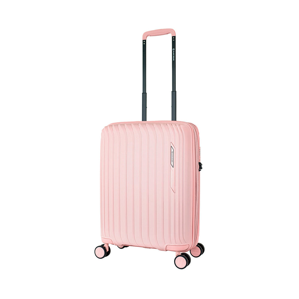 ALAIN DELON AD-1016 20" Hard Case Spinner Luggage - Expandable, Anti-Theft Zipper, TSA Lock - Pink