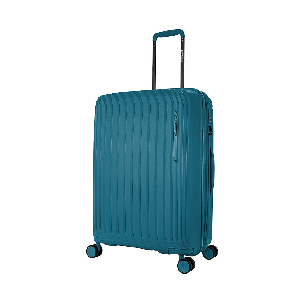 ALAIN DELON AD-1016 24" Hard Case Spinner Luggage - Expandable, Anti-Theft Zipper, TSA Lock - Blue
