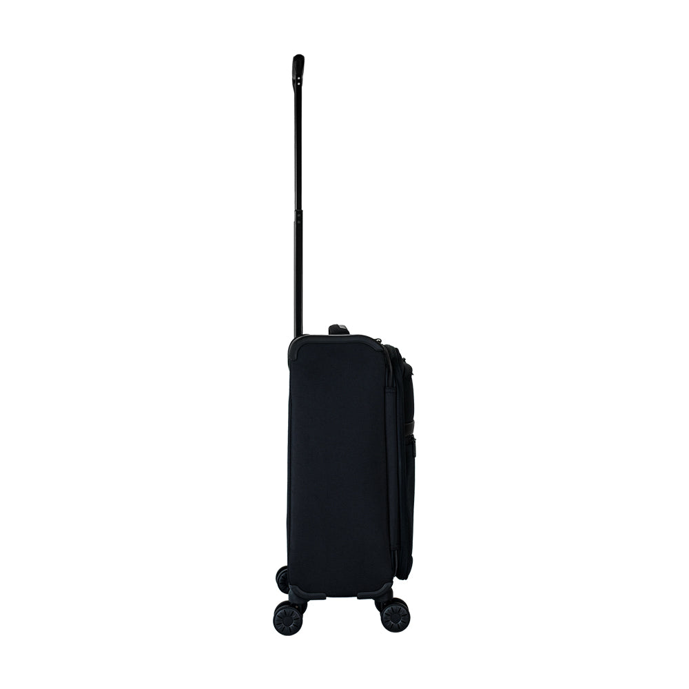 ALAIN DELON AD-1201 19" Soft Case Spinner Luggage - Expandable, Anti-Theft Zipper, TSA Lock - Black