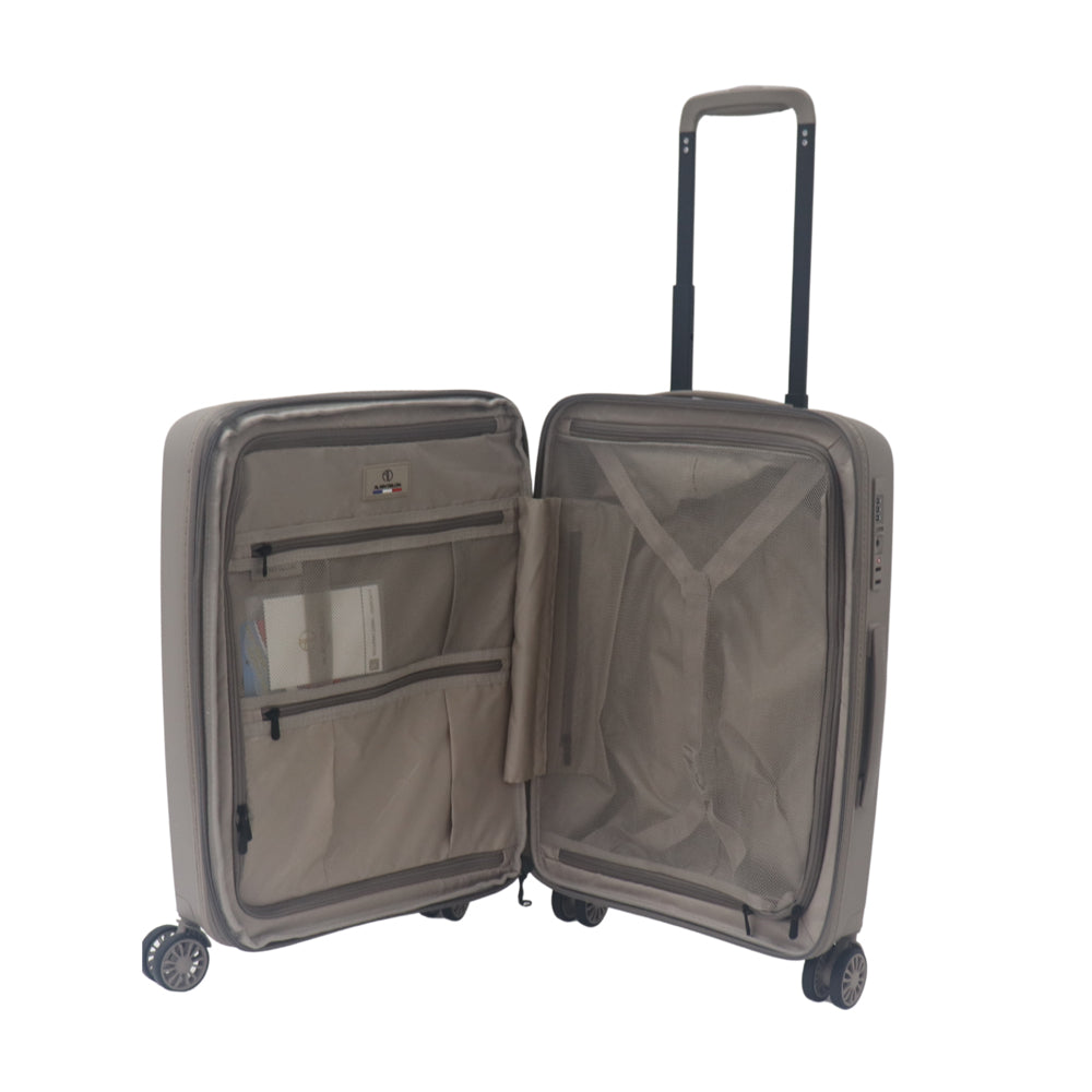 ALAIN DELON 20" Polypropylene Expandable Hard Case Spinner - Brown