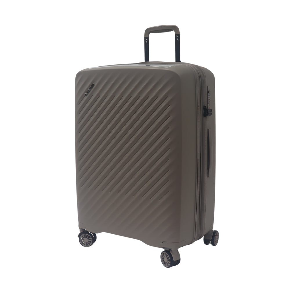 ALAIN DELON 24" Polypropylene Expandable Hard Case Spinner - Brown