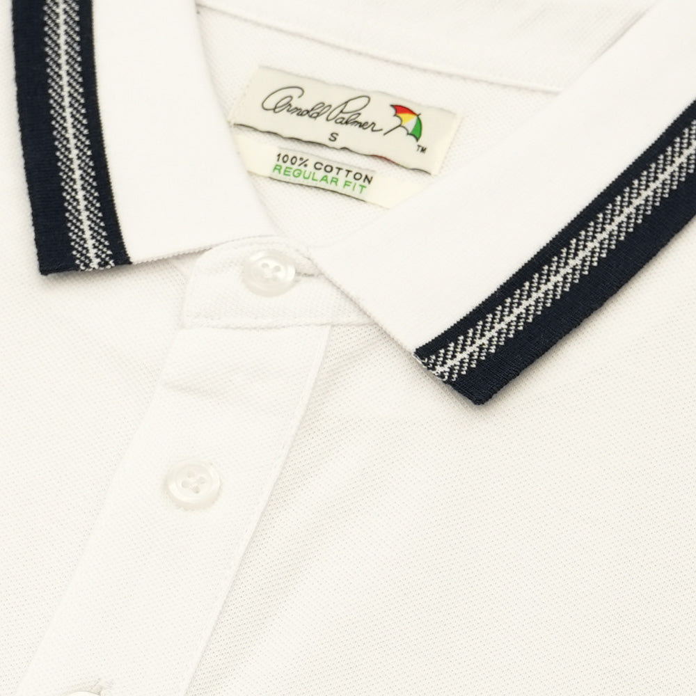 Arnold Palmer Short-Sleeved Polo (AOP2026) - White