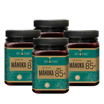 APIPURE Manuka MGO 85+ 500g (Bundle of 4)