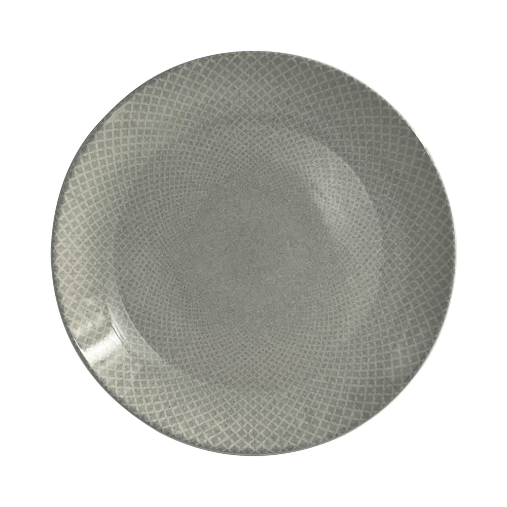 SOIRÉE by CHARLES MILLEN Arcadia 10.6" Dinner Plate - Light Grey