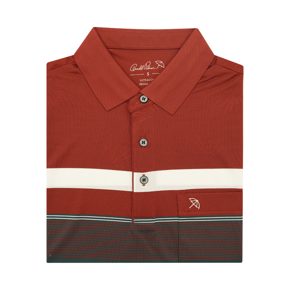 Arnold Palmer Short-Sleeved Polo - Brown Green