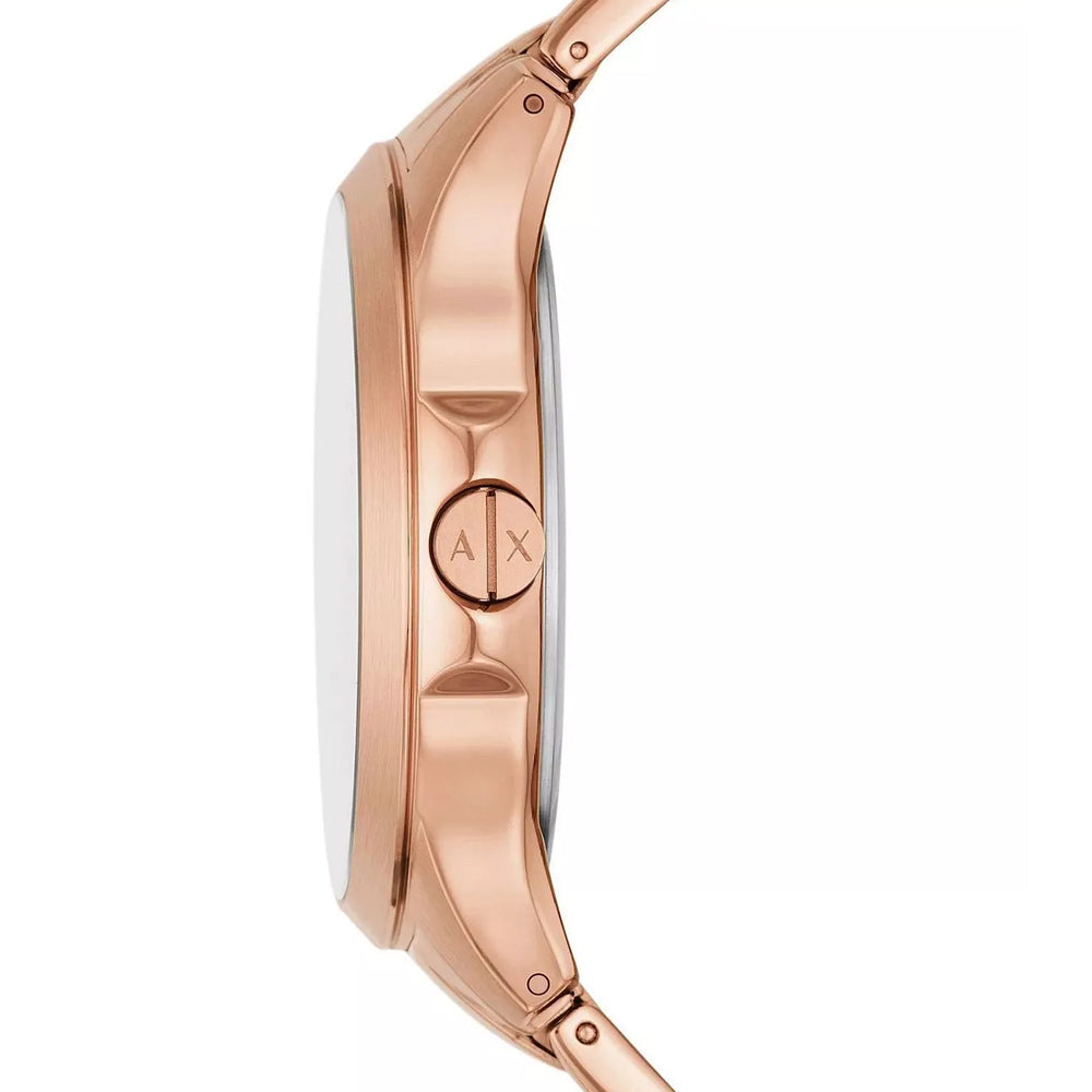 Armani Exchange Rose Gold Stainless Steel Strap