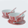 The Chinese Wedding Shop Chinese Wedding Bowl Set with Chopsticks (Dragon & Phoenix) (BCS20)