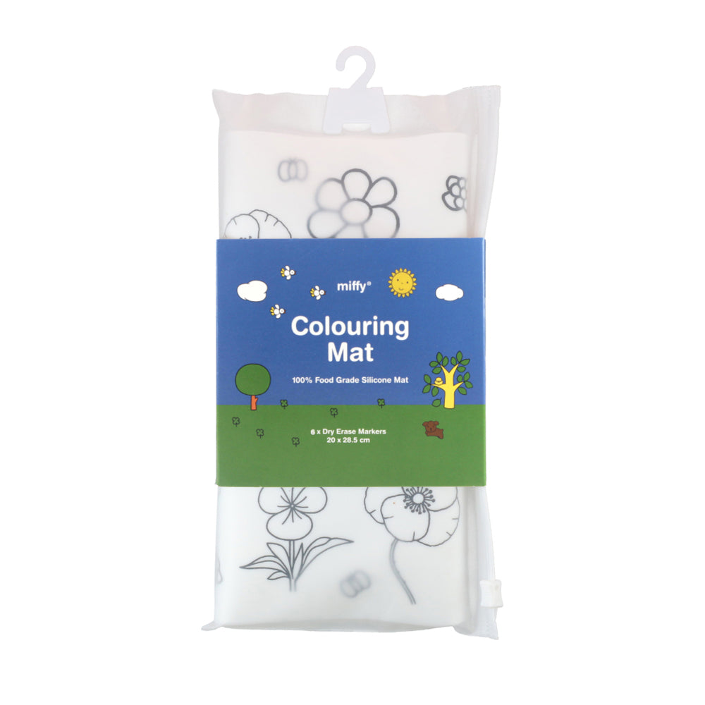 Miffy Washable Colouring Mat for Kids (Flowers)
