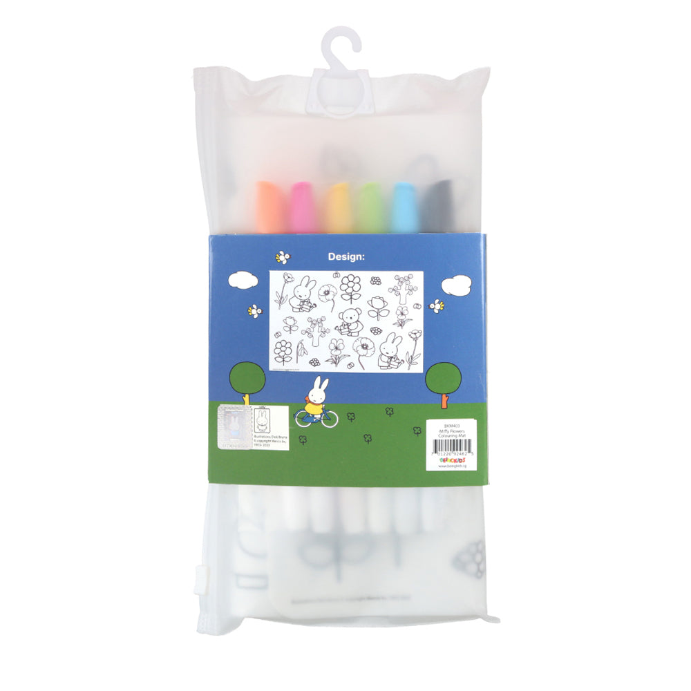 Miffy Washable Colouring Mat for Kids (Flowers)